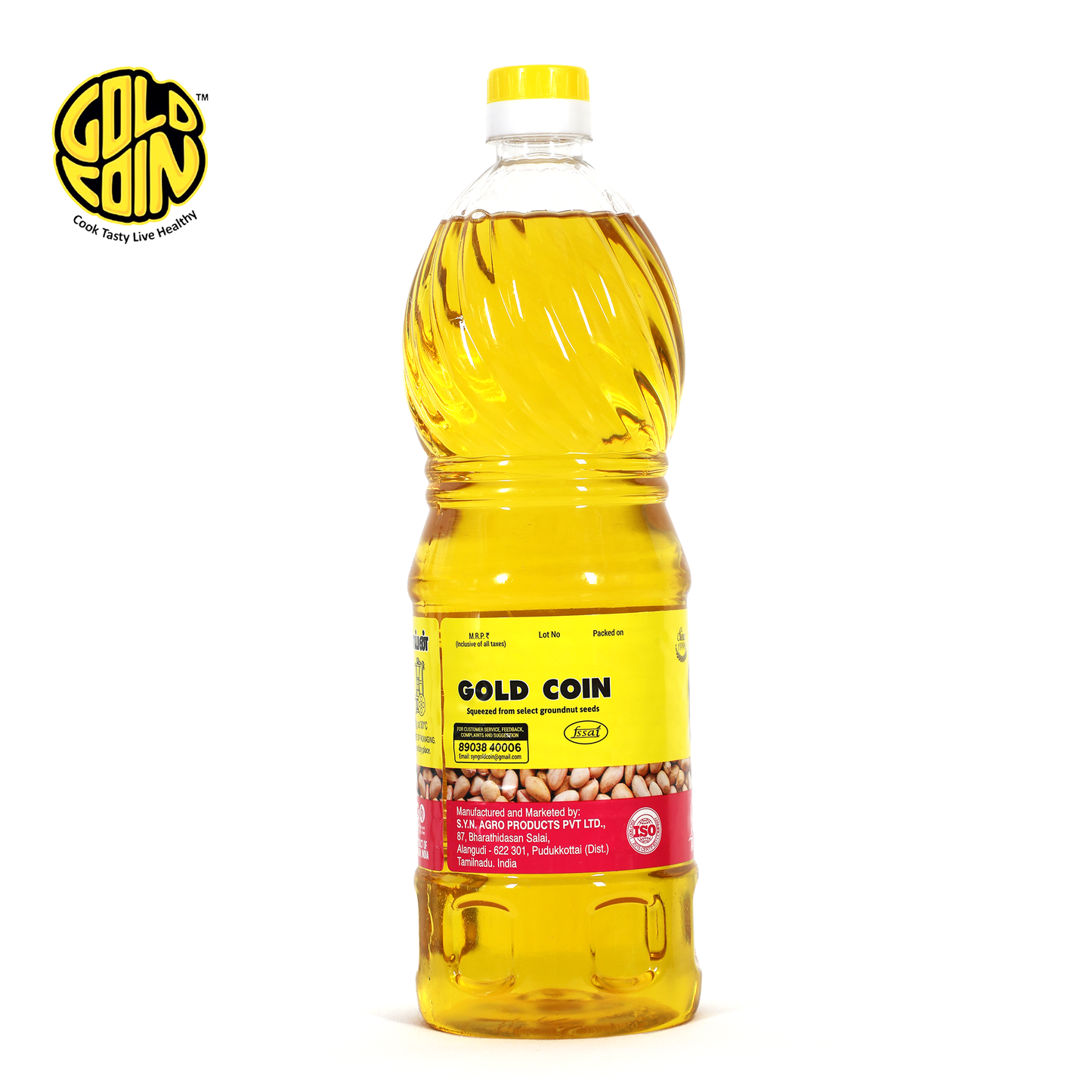 Traditional GCOGNO1L GOLD COIN Oils cold pressed groundnut oil 1l shop now