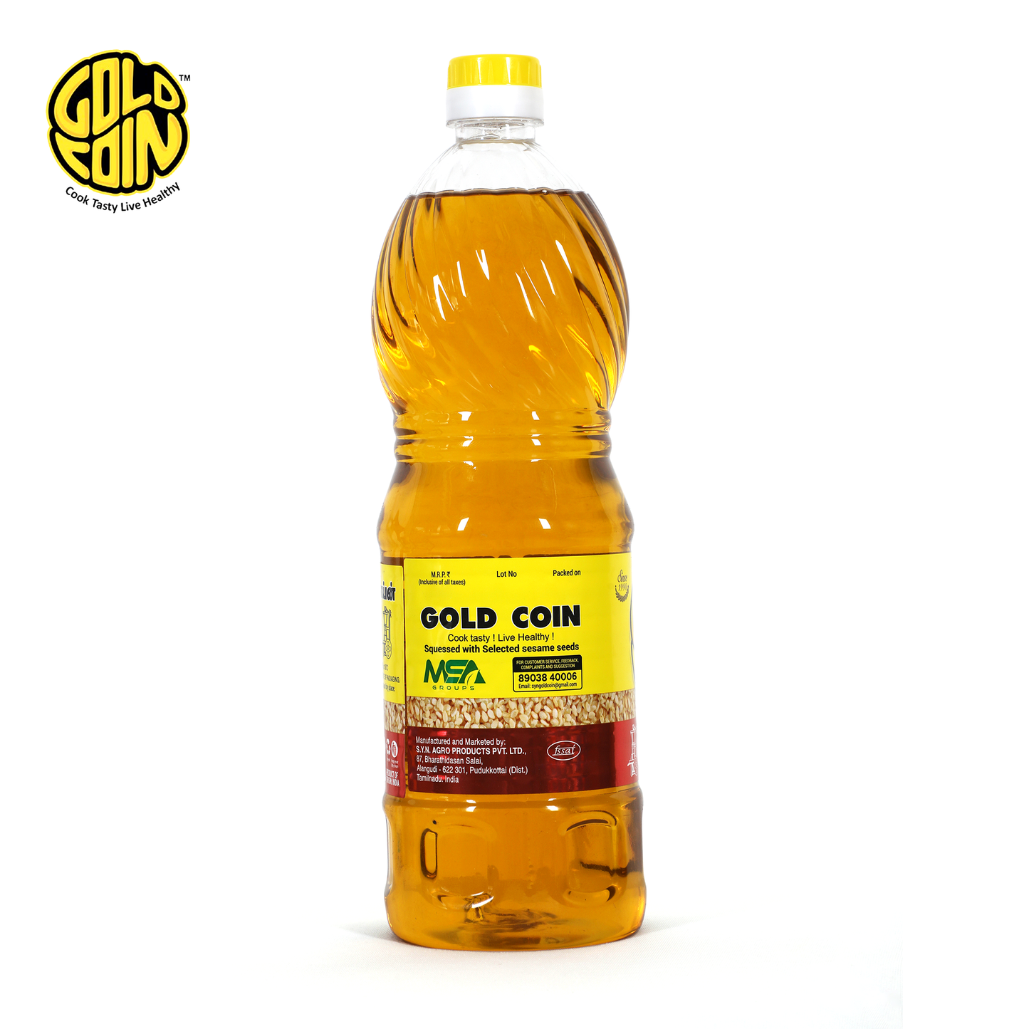 Traditional GCOSO-1L GOLD COIN Oils 100% pure mara chekku cold pressed sesame gingelly oil shop now india