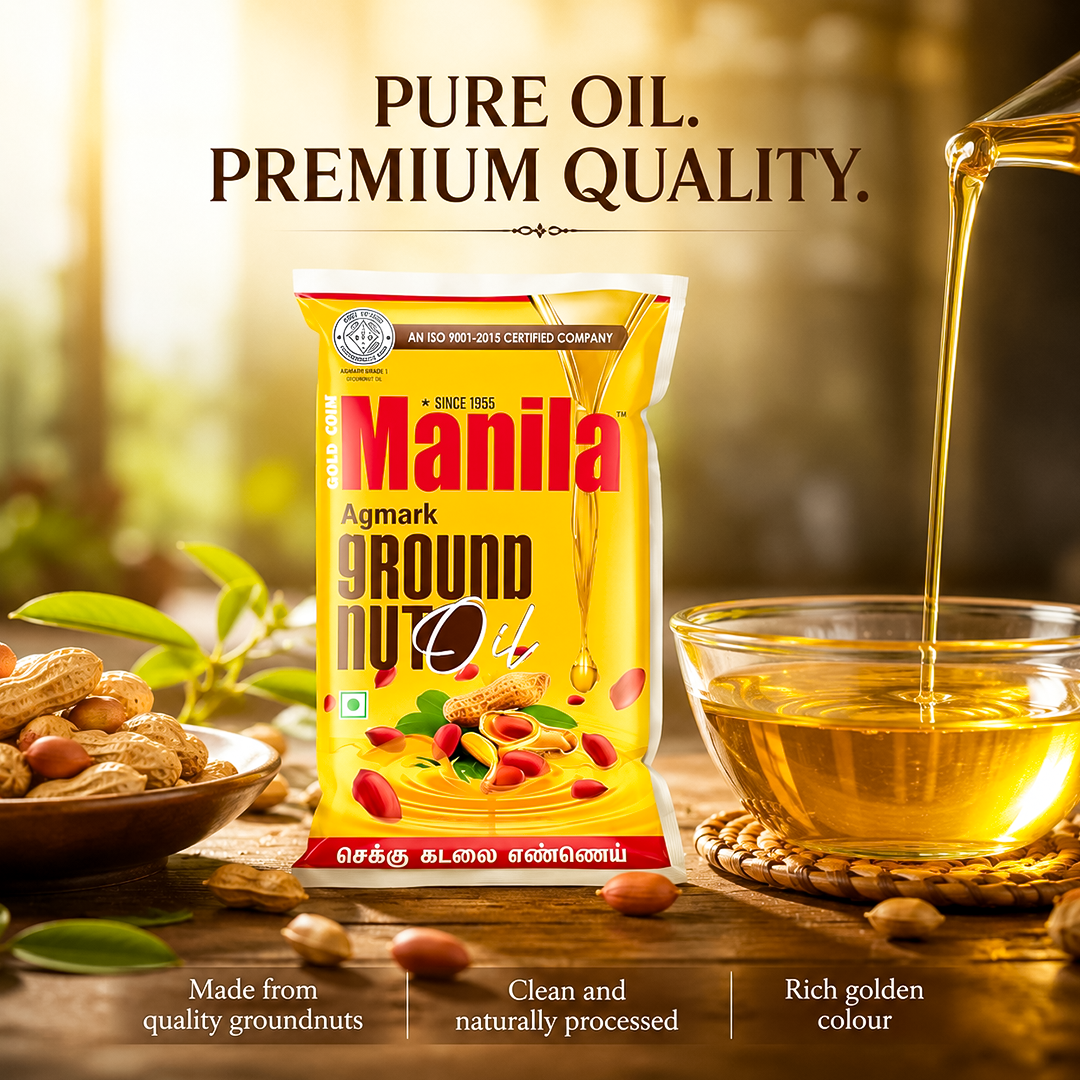 GOLD COIN Agmark Kachi Ghani Cold Pressed Groundnut Oil 900ml | Pure Peanut Oil | Mungfali Tel