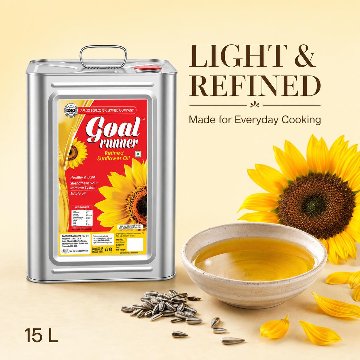 GOLD COIN Sunflower Cooking Oil for Everyday Meals