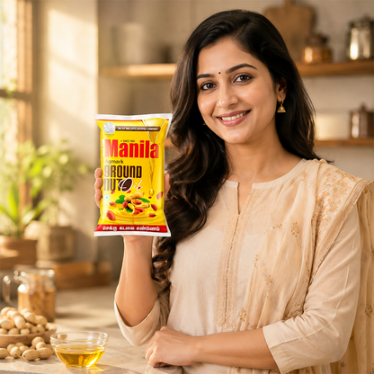 GOLD COIN Agmark Kachi Ghani Cold Pressed Groundnut Oil 900ml | Pure Peanut Oil | Mungfali Tel