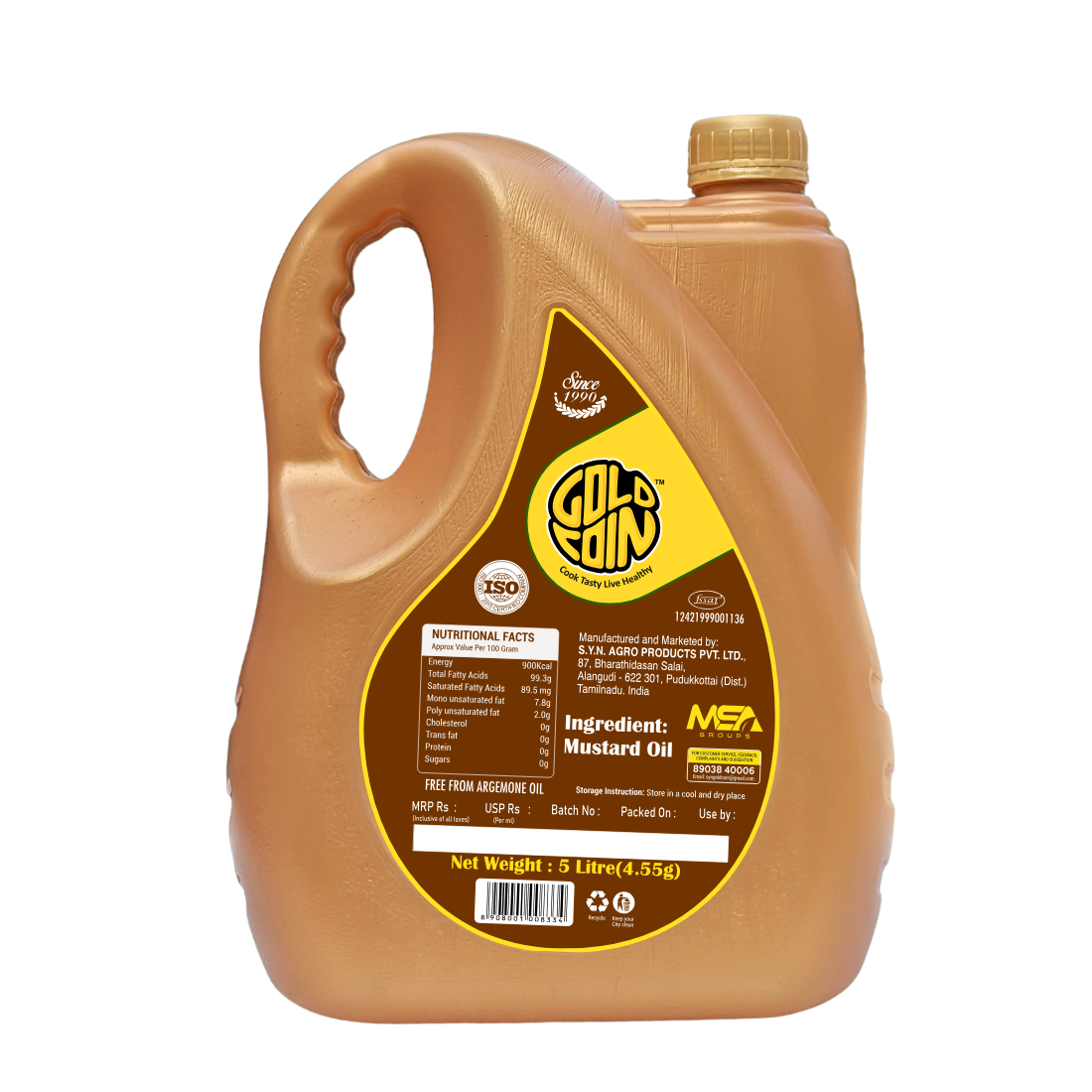 Heart-Friendly Cold Pressed Mustard Oil with Zero Trans Fat for Daily Indian Cooking shop now