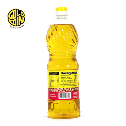 GCOGNO1L GOLD COIN Oils cold pressed groundnut oil 1l shop now
