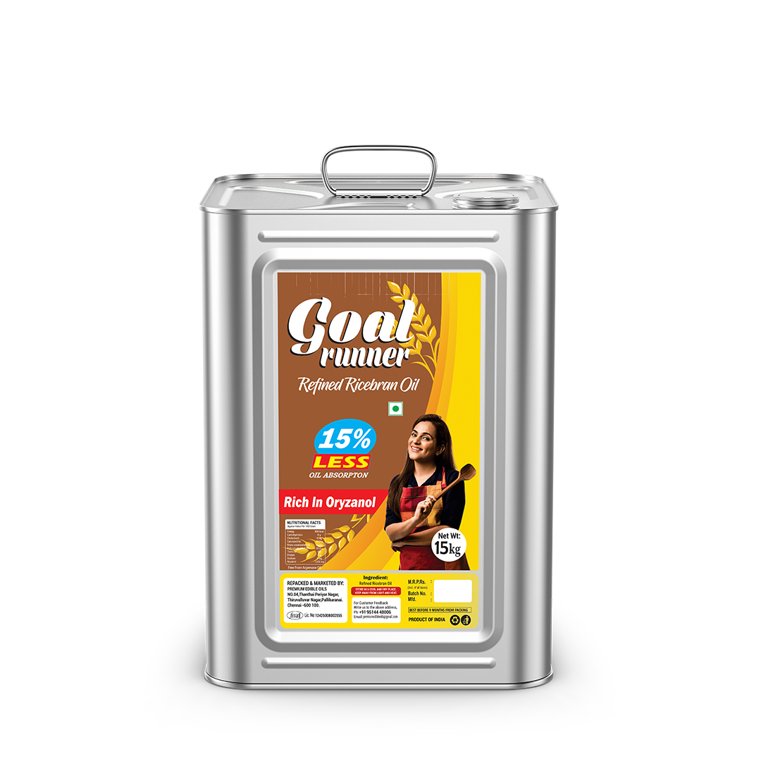 GOLD COIN Oils Goal Runner Rice Bran Health Oil 15 litre pack
