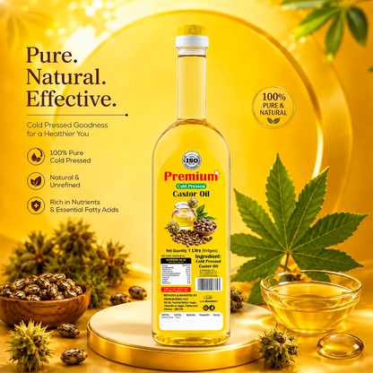 GOLD COIN Castor oil for skin moisturising, navel massage and stretch mark care