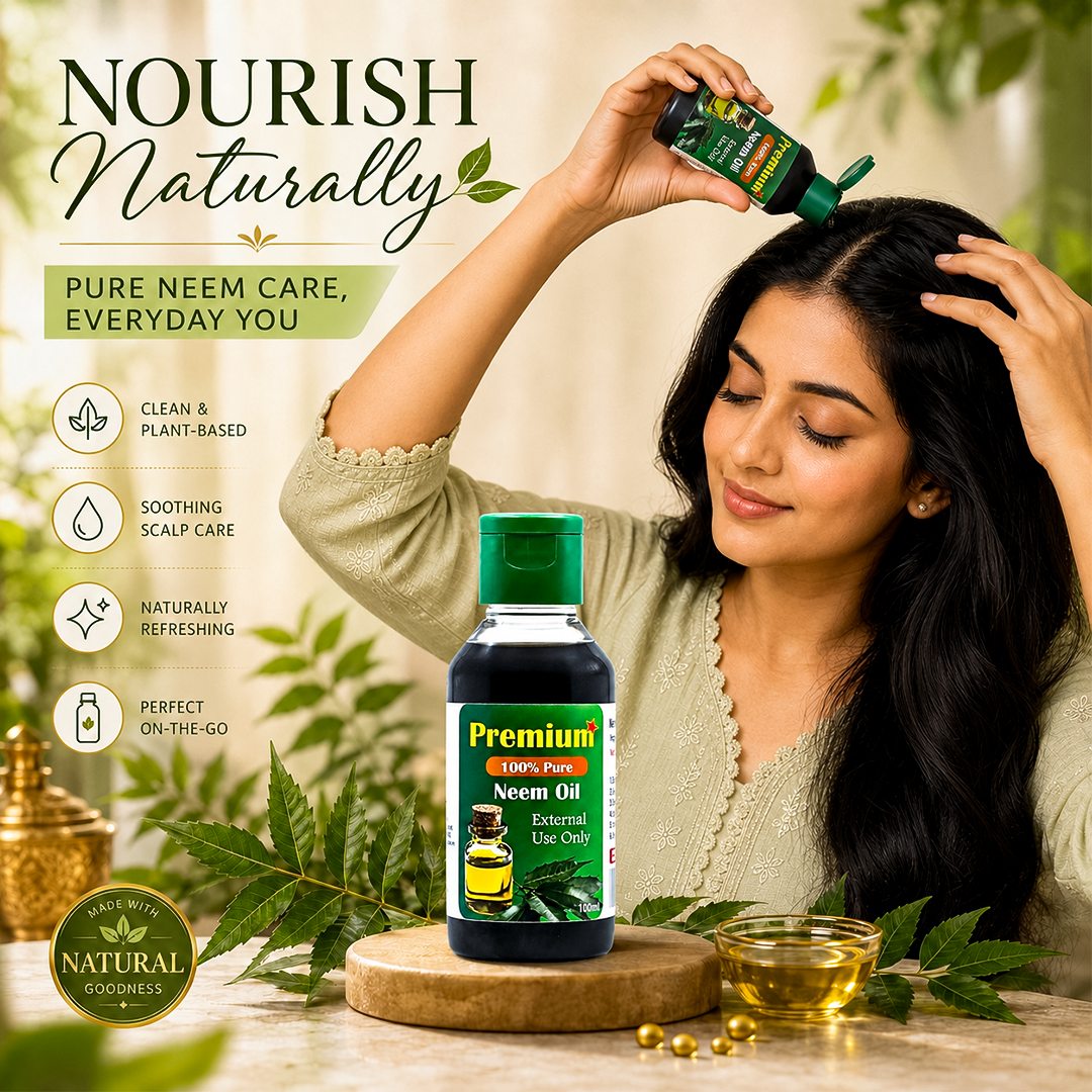 Chemical-free eco-friendly neem oil 100ml safe for home kids and pets
