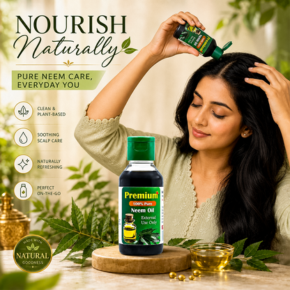 Chemical-free eco-friendly neem oil 100ml safe for home kids and pets