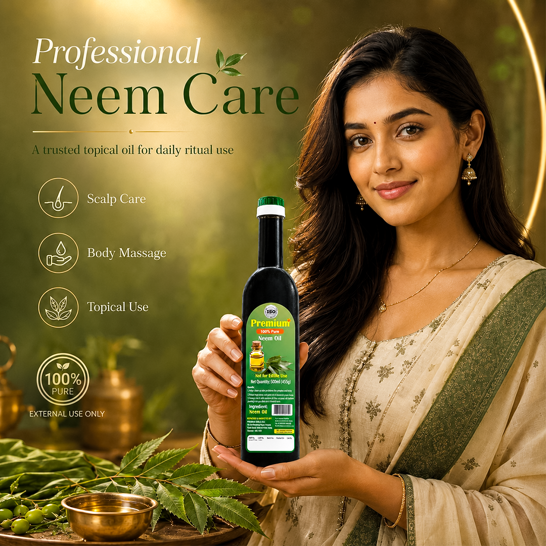 Cold pressed neem oil 500ml applied on roses and flowering plants for leaf protection