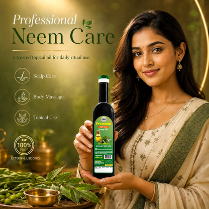 Cold pressed neem oil 500ml applied on roses and flowering plants for leaf protection