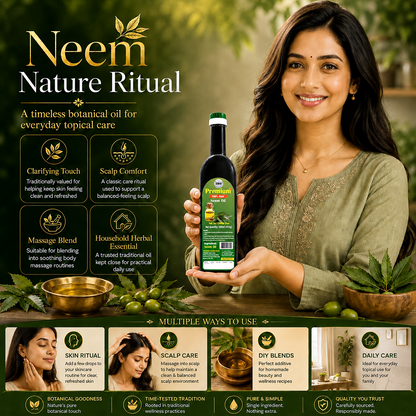 Eco-friendly chemical-free neem oil 500ml for sustainable home gardening