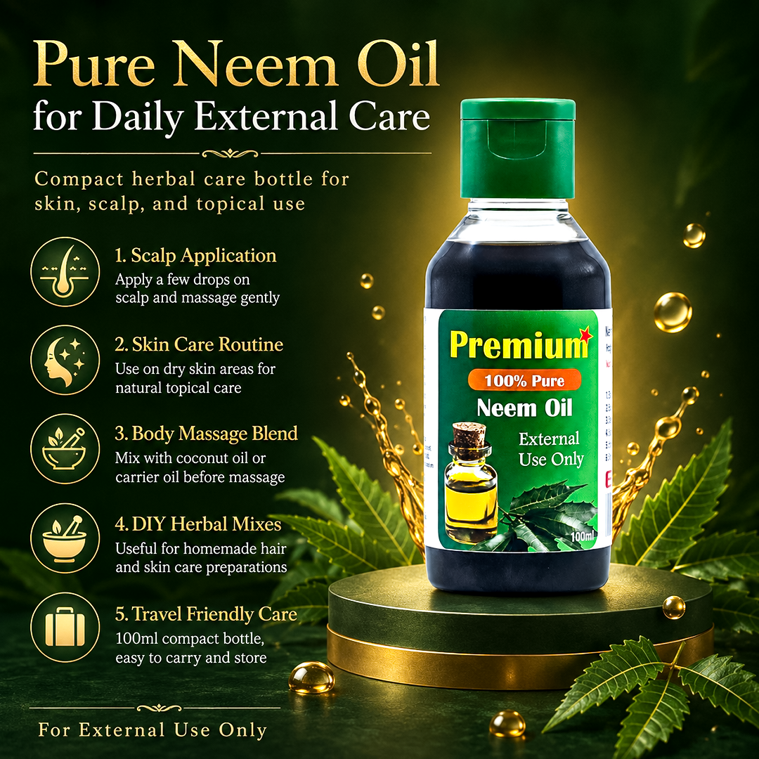 Neem oil 100ml water-soluble natural spray for indoor plants and balcony garden