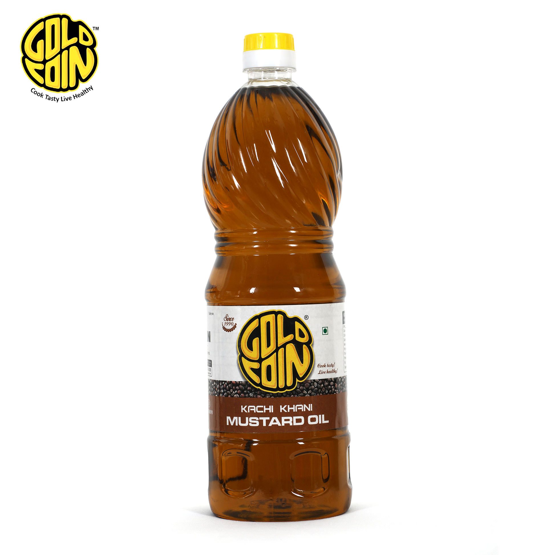 GOLD COIN Oils 100% Pure unrefined mustard oil with natural strong aroma
