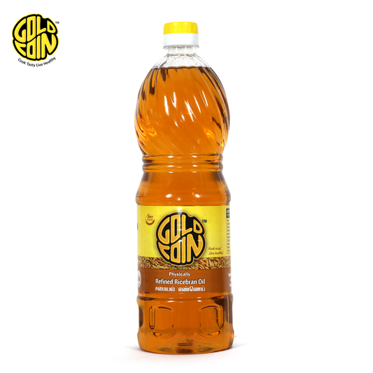 GOLD COIN Oils traditional cold pressed mara chekku heart healthy rice bran oil GCORBO-1L 100% pack