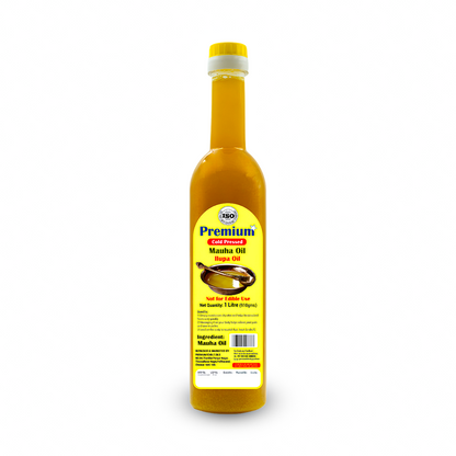 GOLD COIN Pure Mahua Oil 1 Litre bottle — cold pressed Ilupa oil hygienically packed