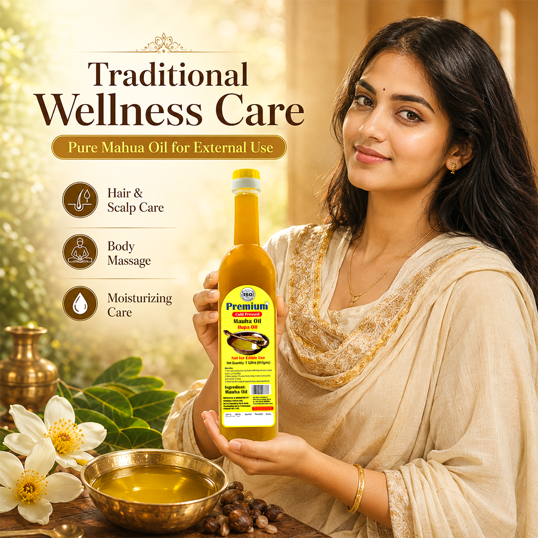 Ilupa Ennai 1 litre — authentic traditional Mahua oil for pooja and external application