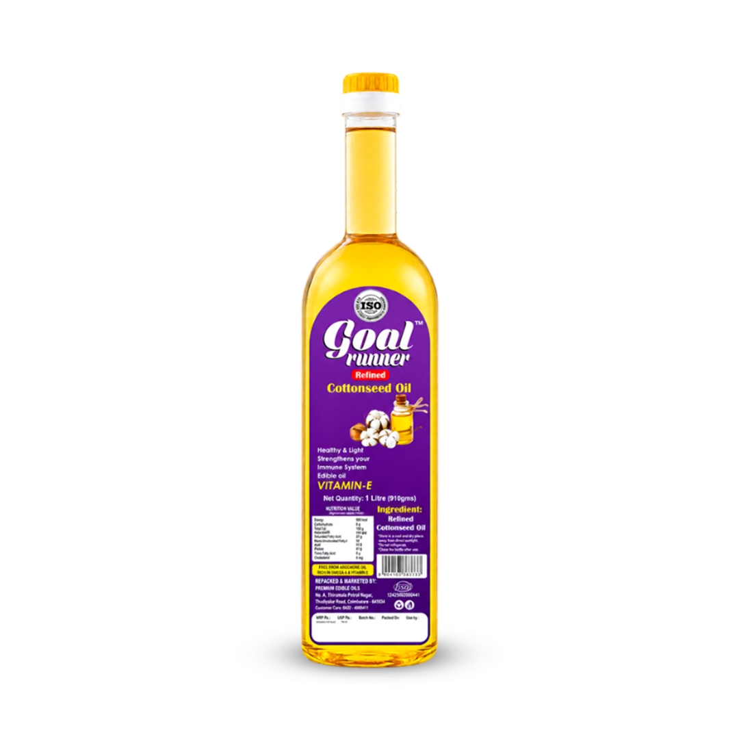 GOLD COIN Goal Runner Refined Cottonseed Oil 1L 910g PET bottle light pure versatile cooking oil Shop now