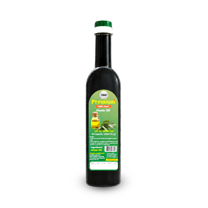 GOLD COIN pure cold pressed neem oil 500ml bottle for organic plant care