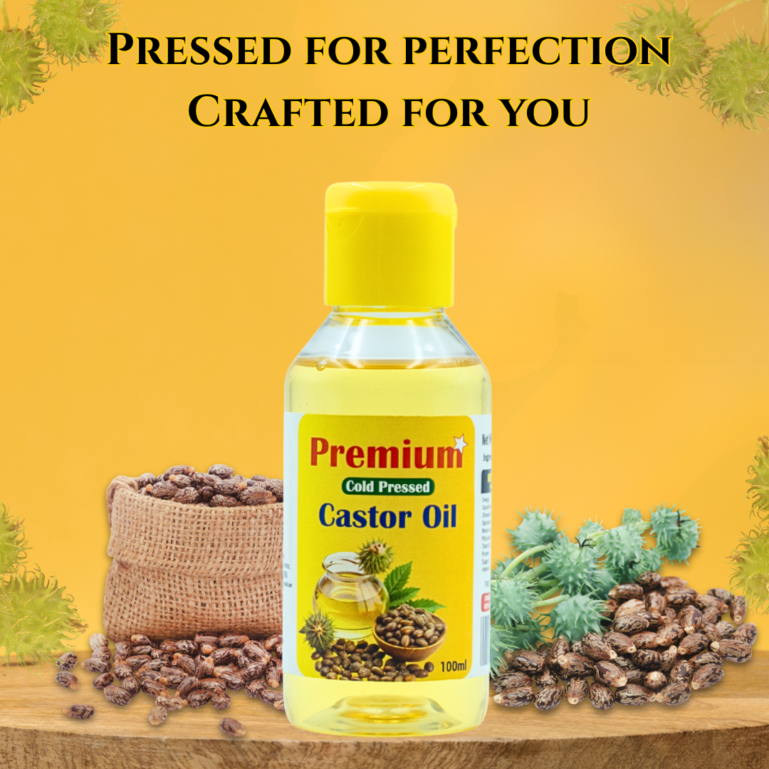 GOLD COIN Oils cold pressed castor oil for hair growth and scalp nourishment vitamin E arandi oil