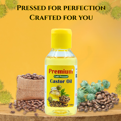 GOLD COIN Oils cold pressed castor oil for hair growth and scalp nourishment vitamin E arandi oil
