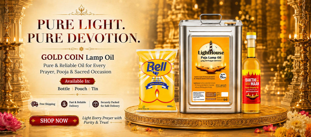 GOLD COIN Pure gingelly lamp oil shop now