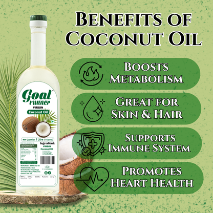 GOLD COIN Oils coconut oil rich in MCT for healthy cooking and keto diet