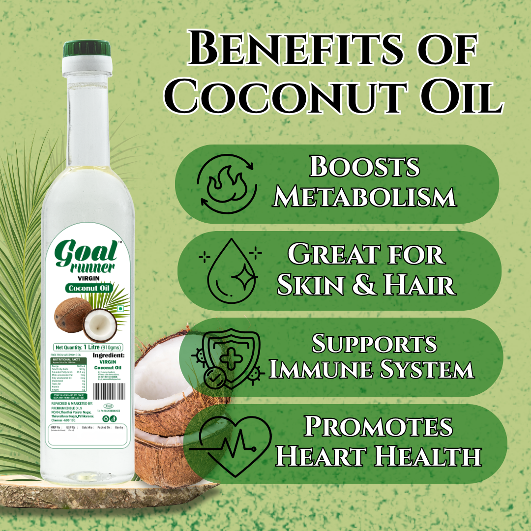 GOLD COIN Oils coconut oil rich in MCT for healthy cooking and keto diet