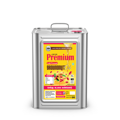 GOLD COIN Cold Pressed Groundnut Oil 15 litre pack