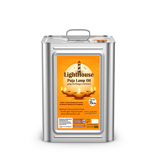 GOLD COIN Oils 15 litre lamp oil for daily pooja and diya lighting