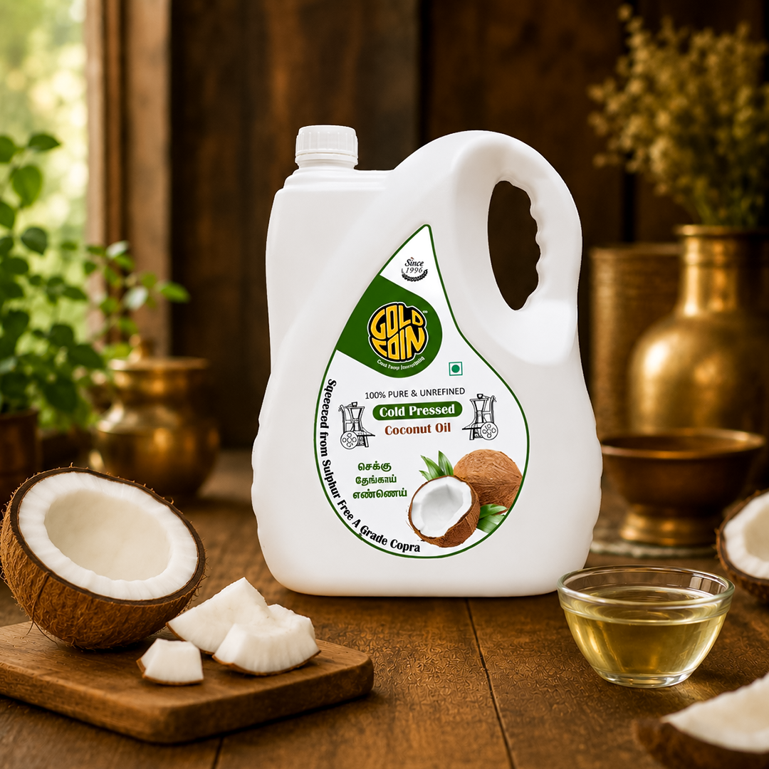 GOLD COIN 5L coconut oil benefits for cooking hair growth baby massage and oil pulling