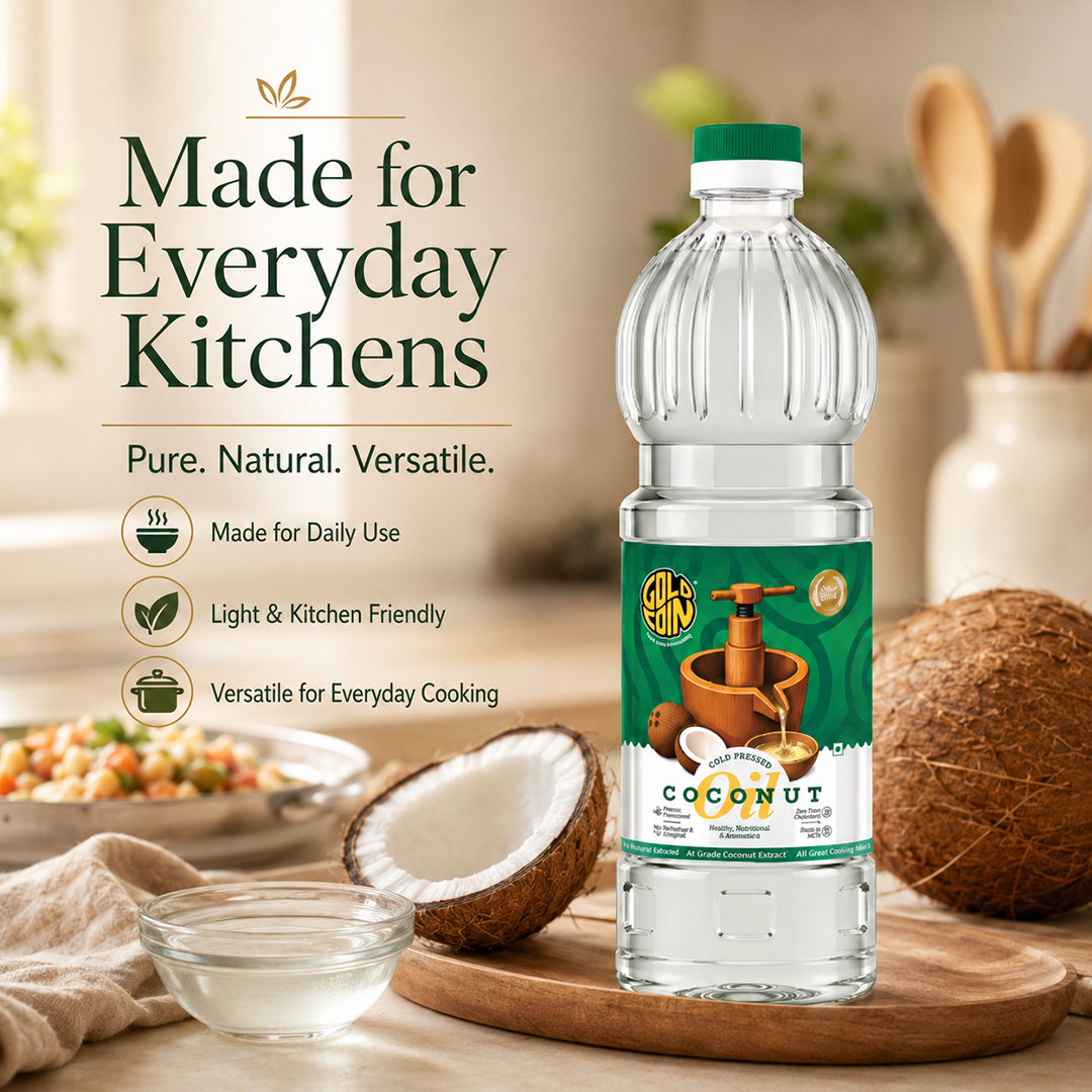 gold coin coconut oil healthy family kitchen india buy online