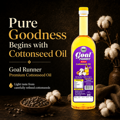 GOLD COIN Goal Runner cottonseed oil benefits – light taste, smooth texture, high smoke point for frying buy online