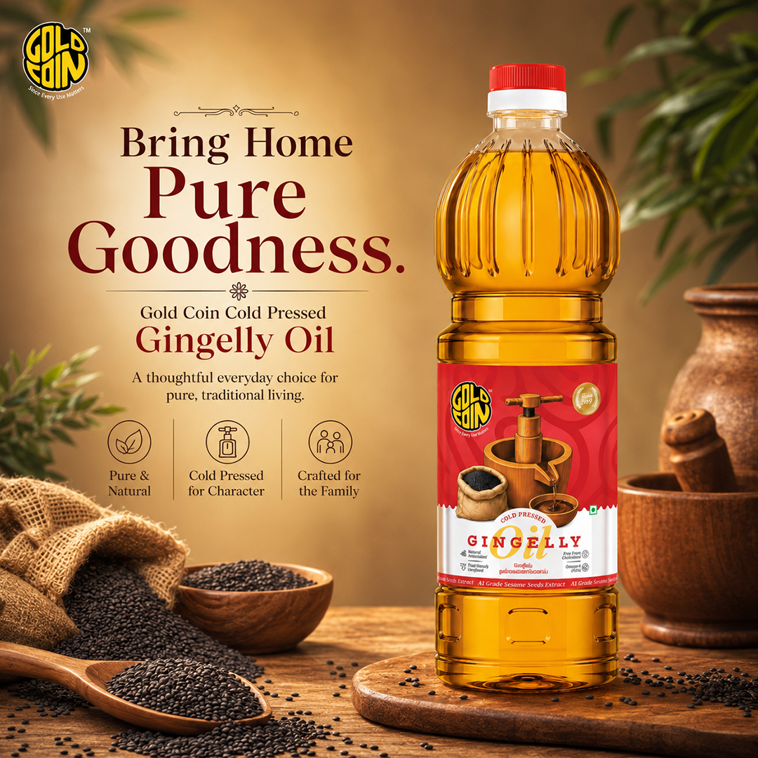 gold coin gingelly oil hair scalp massage ayurvedic use shop online