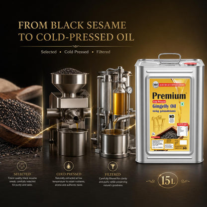 GOLD COIN Sesame Cooking Oil 15L for authentic South Indian dishes and recipes