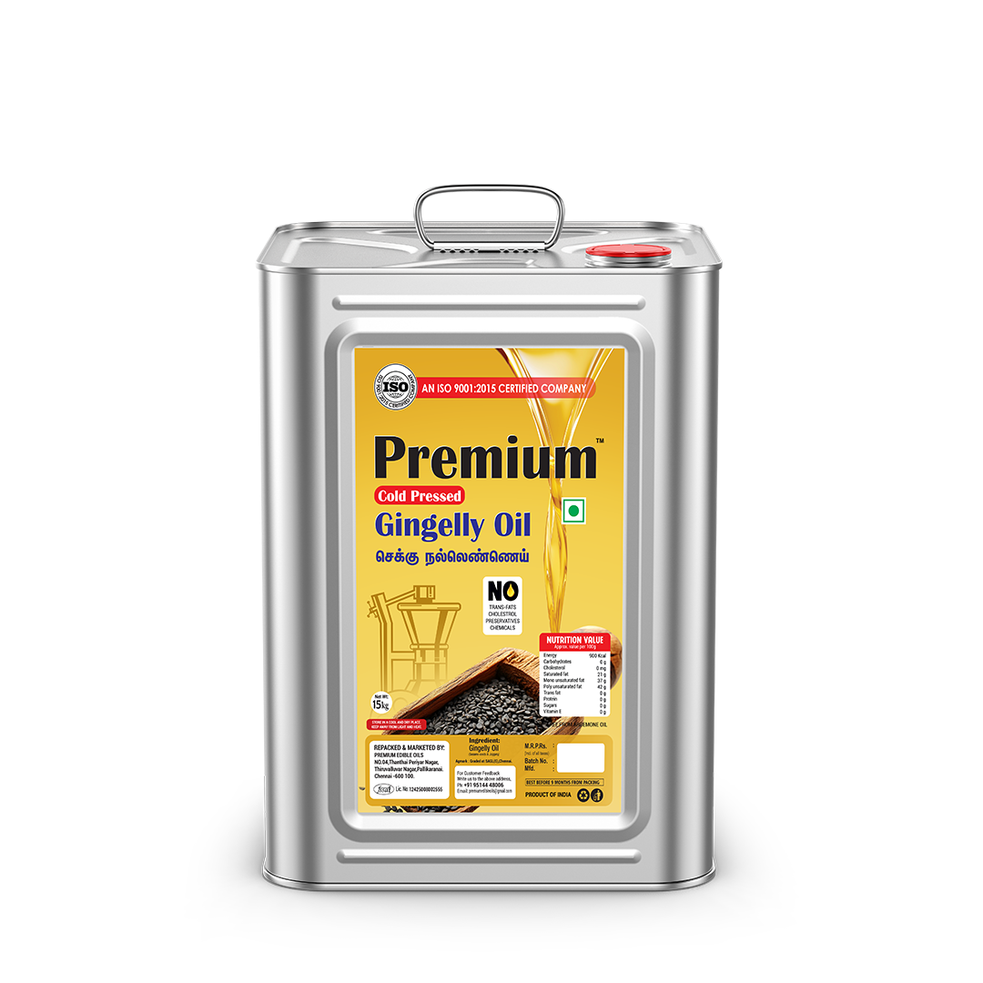 GOLD COIN Cold Pressed Sesame Gingelly Oil 15 Litre wood pressed cooking oil