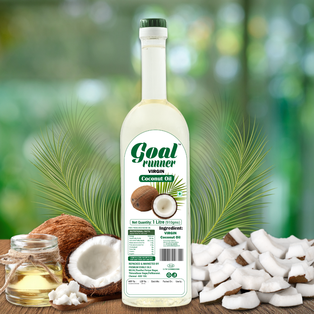 Virgin coconut oil by GOLD COIN Oils for hair skin and baby massage