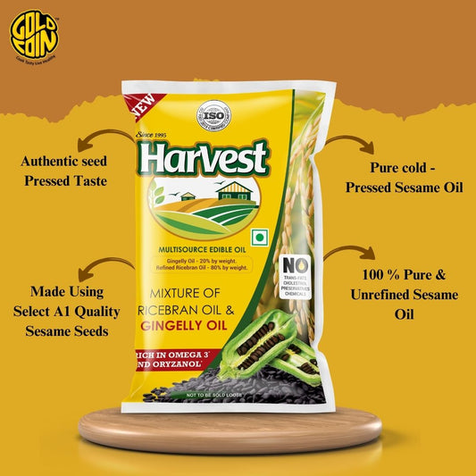 Heart healthy cooking oil with omega 3 and oryzanol GOLD COIN Oils