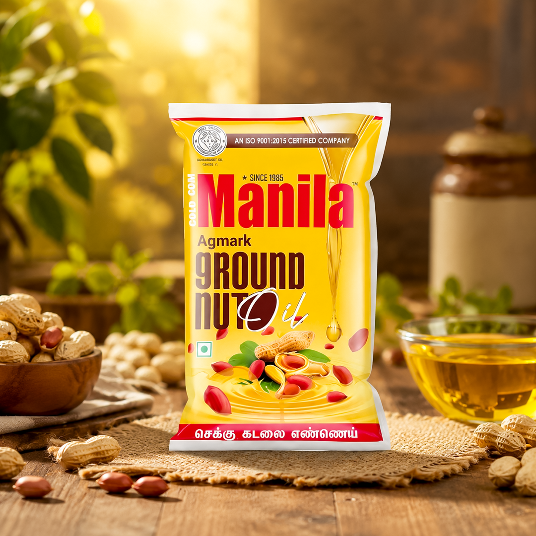GOLD COIN Agmark Kachi Ghani Cold Pressed Groundnut Oil 900ml | Pure Peanut Oil | Mungfali Tel