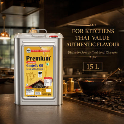 Cold Pressed Sesame Oil by GOLD COIN Oils for idli podi chutneys and pickles
