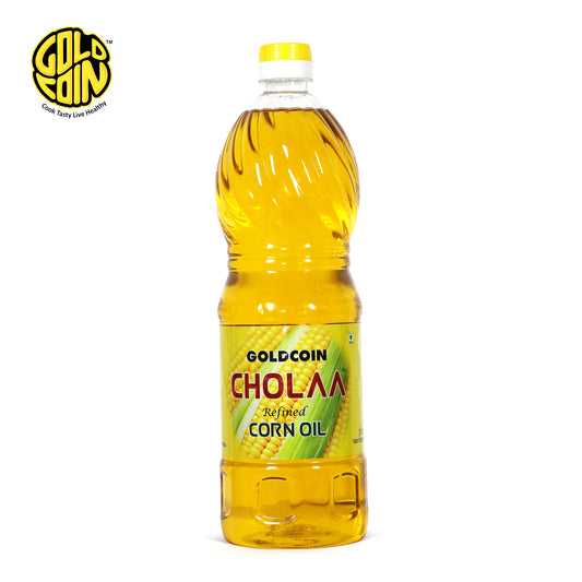 GOLD COIN Chola refined corn oil 1 litre bottle