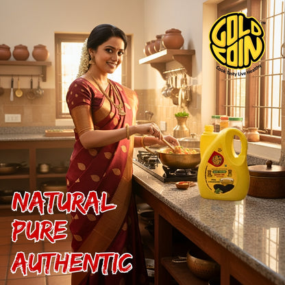 Premium sesame seed oil GOLD COIN Oils cold pressed edible oil for healthy kitchen