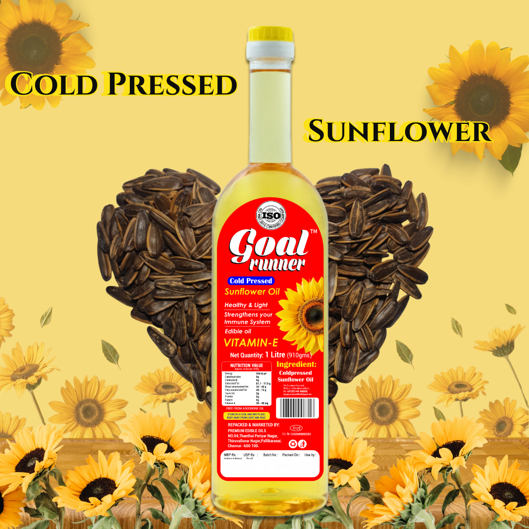 Chemical free sunflower oil with natural aroma and purity